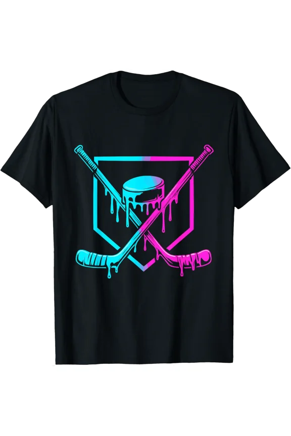 Hockey Drip For Boys Ice Cream Drip Youth Boys Hockey T-Shirt All Size S-5Xl