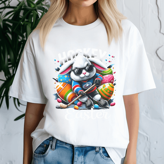 Hockey Easter Cool Bunny Ice Hockey Sports Easter Day Design Shirt , He is Rizzin,Easter Day Shirt, Happy Easter Day, Bunny Cute Tee,Jesus Easter Tshirt