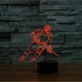 thumbnail image 1 of Hockey Games Toys 3D Illusion Night Light Lamp, Creative RGB Led, Christmas Birthday Decorations Gifts for Boys and Girls, Party Decor Gifts for Boys 8-12, 1 of 7