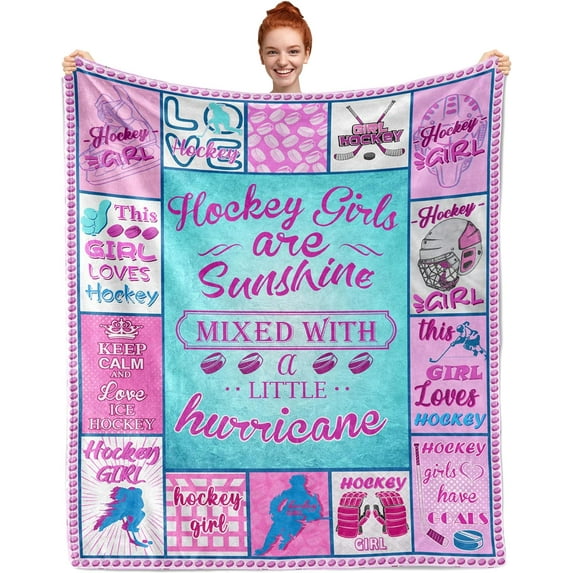 Hockey Gifts, Hockey Blanket, Hockey Gifts Ideas, Ice Hockey Gifts, Field Hockey Gifts, Hockey Gift, Gifts for Hockey Lovers 60"x 50"
