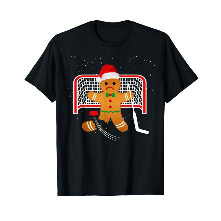 Hockey Goalie Funny Christmas T-Shirt Gingerbread Man Goalie Hockey Goalie Funny Christmas T-Shirt Gingerbread Man Goalie