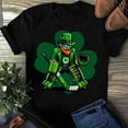 thumbnail image 1 of Hockey Goalie Saint Patricks Day Irish Shamrock Hockey T Shirt - Ice Hockey Player - Hockey Lover - Shirt Hockey Player Gift Hockey, 1 of 2