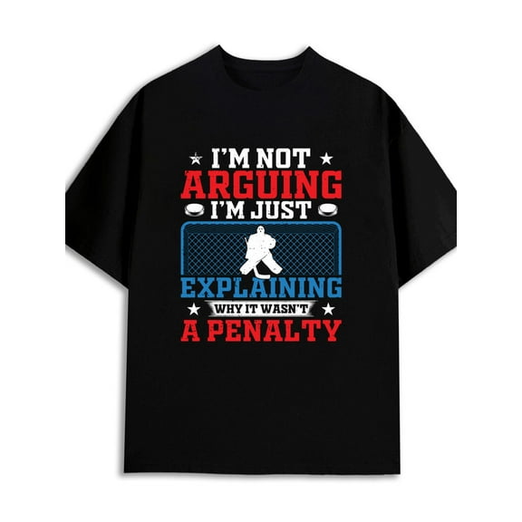 Hockey Goalie T-Shirt 180G 100% Cotton 180G 100% Cotton for men 2025 elegantly 3xl black Vintage Unisex Shirt Crewneck tshirts Fashion Unisex Shirt Cotton tshirts Christmas gifts