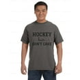 thumbnail image 1 of Hockey Hair Don't Care Comfort Coler T-Shirt with Funny Hockey Mom Style, Unisex, up to size 4XL, 1 of 4
