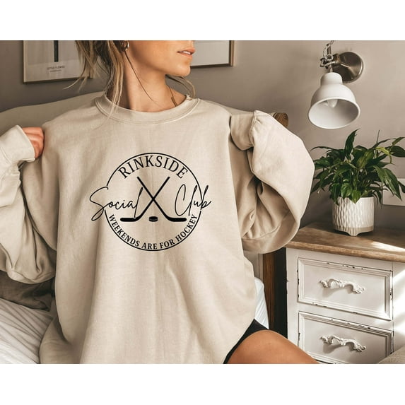 Hockey, Hockey Mom Sweatshirt, Rinkside Social Club, Hockey Shirt, Hockey Season, Hockey Mom Shirt, Sports Mom Sweatshirt