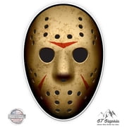 Hockey Horror Mask - 3" Vinyl Sticker - For Car Laptop I-Pad Phone Helmet Hard Hat - Waterproof Decal