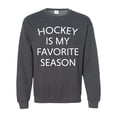 thumbnail image 1 of Hockey Is My Favorite Season Unisex Crewneck Sweatshirt-Dark Heather-4xl, 1 of 4