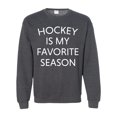 thumbnail image 1 of Hockey Is My Favorite Season Unisex Crewneck Sweatshirt-Dark Heather-xxxl, 1 of 4