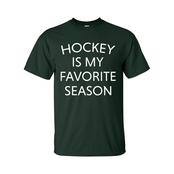 Hockey Is My Favorite Season Unisex Short Sleeve T-shirt-Forest-medium