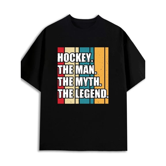 Hockey Legend Tee 180G 100% Cotton 180G 100% Cotton mens short gifts 2025 black Trendy Unisex Shirt Graphic Tee tshirts Classic Unisex Shirt Short Sleeve tshirts new years gifts
