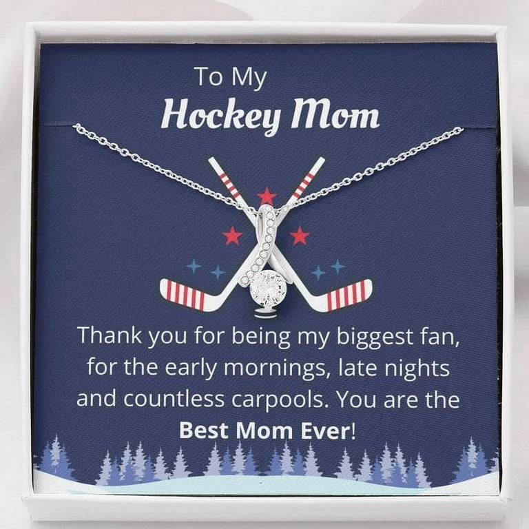 Hockey online mom necklace
