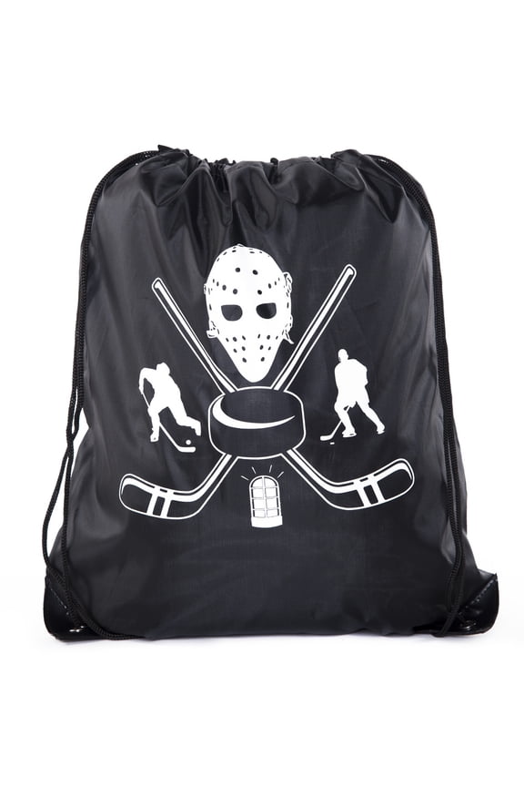 Hockey Party Bags | Hockey Drawstring backpacks for Birthdays, Team Events & More!