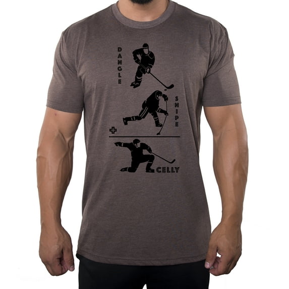 Hockey Party T-shirts, Hockey Team T-shirts, Custom Hockey Party T-shirts for Players and Coaches - Dangle Snipe Celly