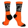 thumbnail image 1 of Hockey Player Crew Socks (Neon Orange/Black Camo, Large), 1 of 2