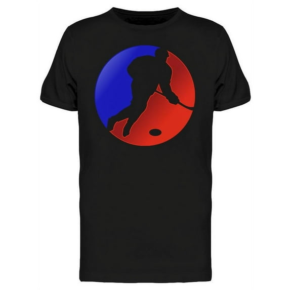 Hockey Player Dribbling Attack T-Shirt Men -Image by Shutterstock, Male Small