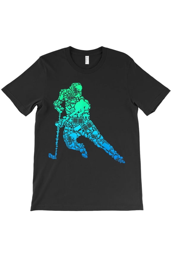 Hockey Player Ice Hockey Funny Youth Men Kids Boys Sports Graphic - Funny Gift for Bro H16643 T-Shirt, for Men and Women, Up to Size 5XL