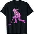 thumbnail image 1 of Hockey Player Ice Hockey Youth Women Girls T-Shirt, 1 of 4