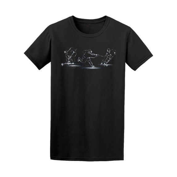 Hockey Player Positions Sketch Tee Men's -Image by Shutterstock