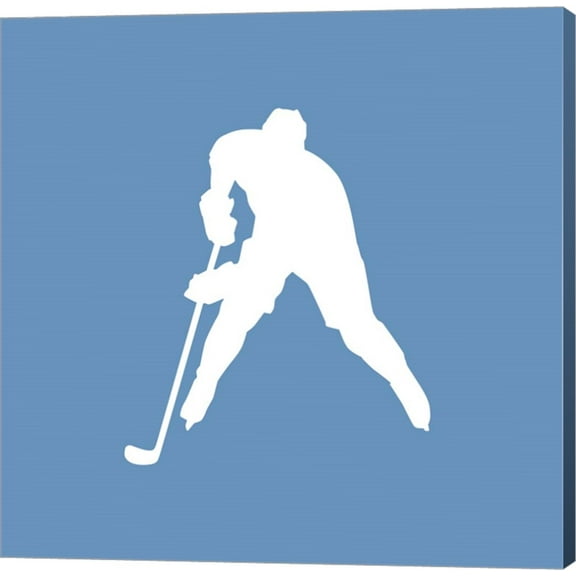 Hockey Player Silhouette - Part III by Sports Mania, Canvas Wall Art