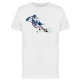 thumbnail image 1 of Hockey Player Skating Fast T-Shirt Men -Image by Shutterstock, Male 3X-Large, 1 of 2
