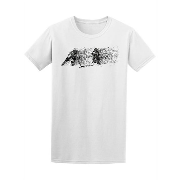 Hockey Players Silhouette T-Shirt Men -Image by Shutterstock, Male XX-Large