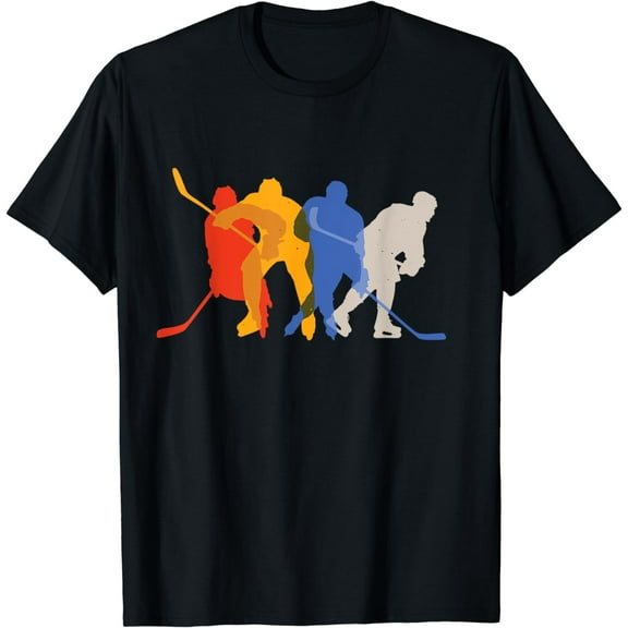 Hockey Players Vintage Retro Sports Gift T-Shirt
