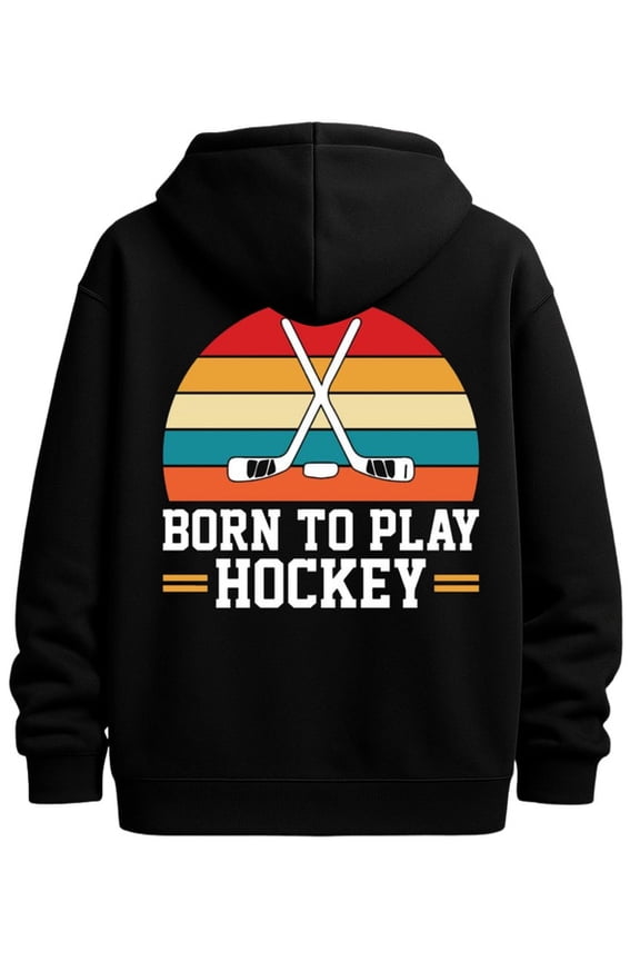 Hockey Pride funny hoodies hockey men machine washable black Fabric for Casual & Athletic Wear, Hoodie, Everyday Comfort winter funny guys