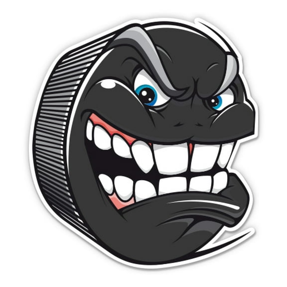 Hockey Puck - 3" Vinyl Sticker - For Car Laptop Water Bottle Phone - Waterproof Decal