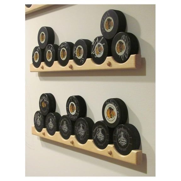 Hockey Puck Display CASE Holder/Rack (6)
