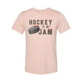 thumbnail image 1 of Hockey Shirt, Hockey Is My Jam, Funny Hockey Shirt, Unisex Fit, Ice Hockey Shirt, Hockey Gift, Gift For Hockey Player, Gift For Him, Skating, Peach, 2XL, 1 of 1