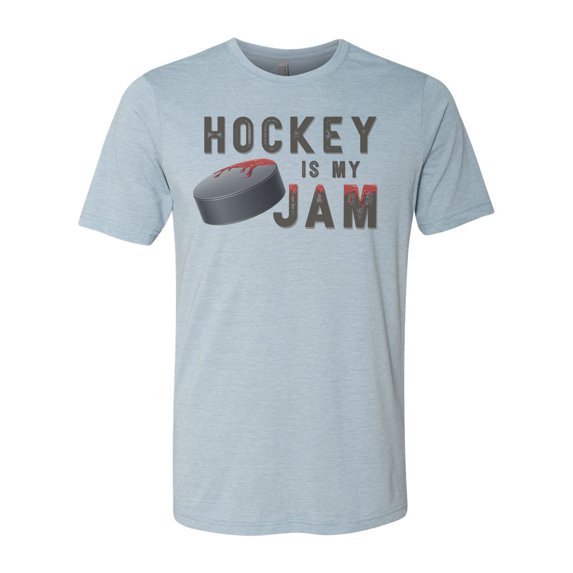 Hockey Shirt, Hockey Is My Jam, Funny Hockey Shirt, Unisex Fit, Ice Hockey Shirt, Hockey Gift, Gift For Hockey Player, Gift For Him, Skating, Stonewash Denim, MEDIUM