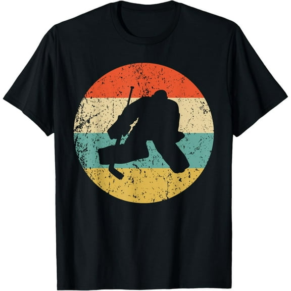 Hockey Shirt - Vintage Retro Hockey Goalie T-Shirt T-Shirt