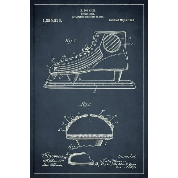 Hockey Skate Patent Art Print