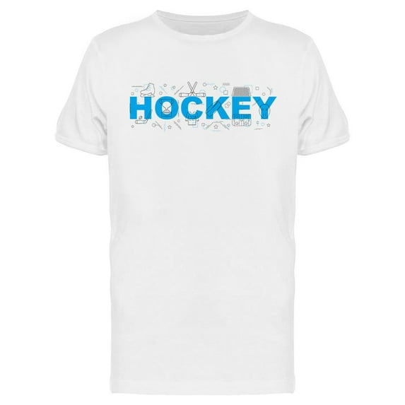 Hockey Sport Graphic T-Shirt Men -Image by Shutterstock, Male Small