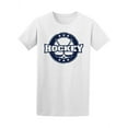 thumbnail image 1 of Hockey Stick Puck Sticker T-Shirt Men -Image by Shutterstock, Male 4X-Large, 1 of 2
