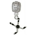 thumbnail image 1 of Hockey Sticks with Puck - Sister Charm Bead, 1 of 1