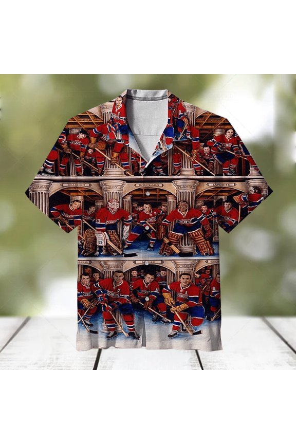 Hockey Team Hawaiian Shirt