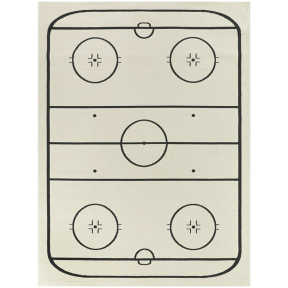 Hockey Time Kids Area Rug