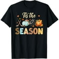 thumbnail image 1 of Hockey Tis The Season Pumpkin Autumn Fall Thanksgiving T-Shirt, 1 of 4