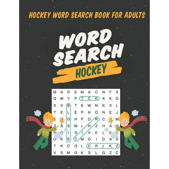 Hockey Word Search Book For Adults: Large Print Puzzle For Adults & Seniors (Paperback)