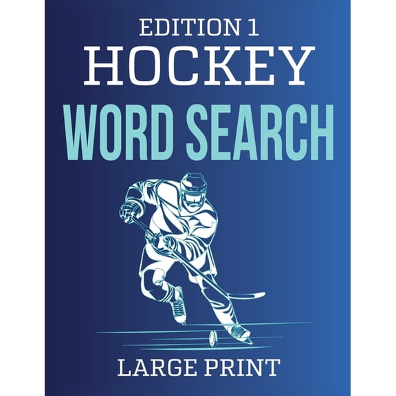 Hockey Word Search Large Print For Adults: Edition 1, (Paperback)
