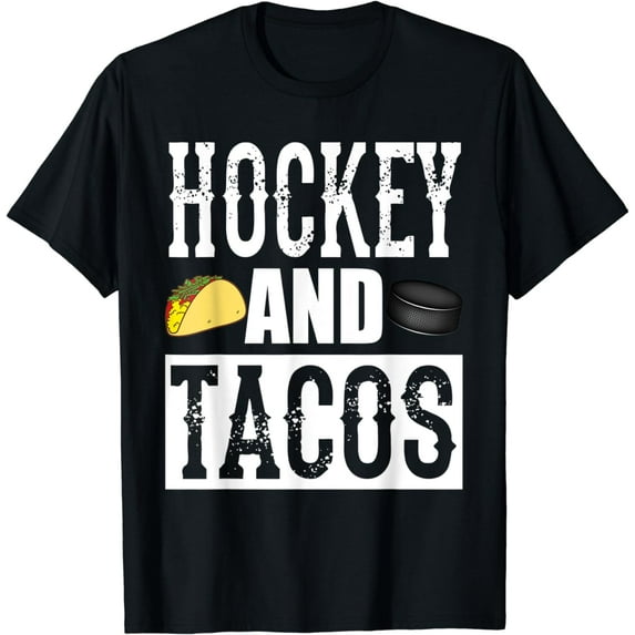 Hockey and Tacos Funny Taco T-Shirt
