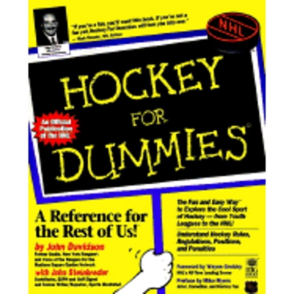 Pre-Owned Hockey for Dummies? (Paperback) by John Davidson, John Steinbreder, Wayne Gretzky