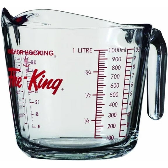 Hocking Fire-King Measuring Cup, Glass, 4-Cup