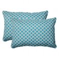 thumbnail image 1 of Hockley Teal Oversized Rectangle Throw Pillow (Set of 2), 1 of 1
