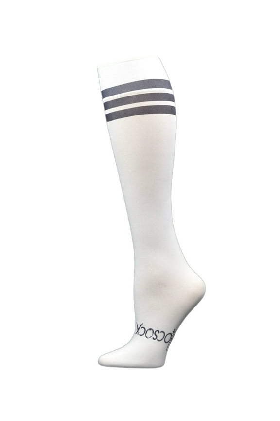 Black Stripe Tube Socks Large