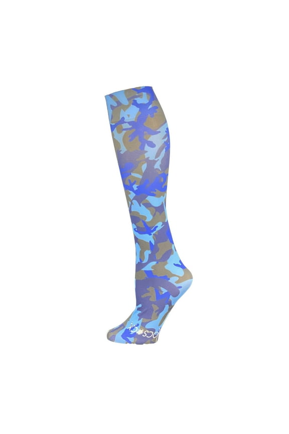 Blue Camo Socks Medium