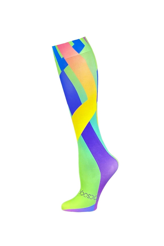 Geometric Green Socks Medium