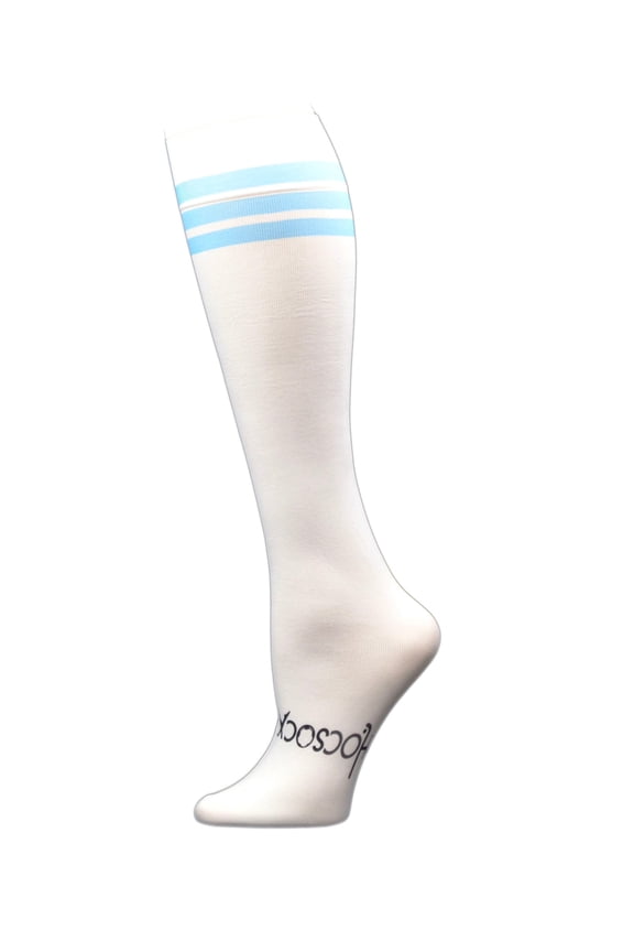 Light Blue Stripe Tube Socks Large
