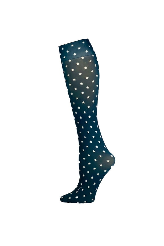 Navy Stars Socks Medium